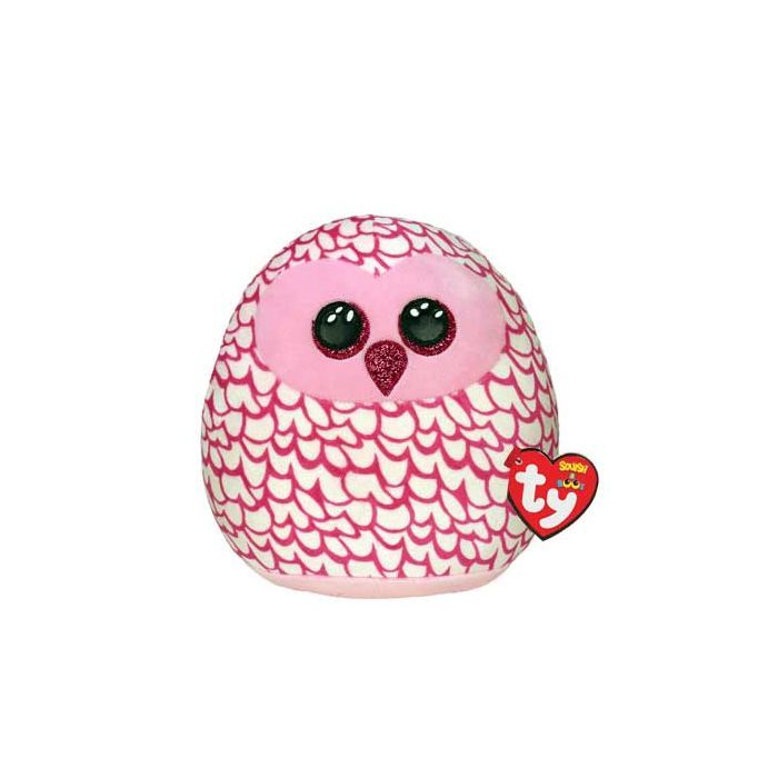 Мягкая игрушка Ty Подушка Squish-a-boos Сова Pinky 40 см (39204)