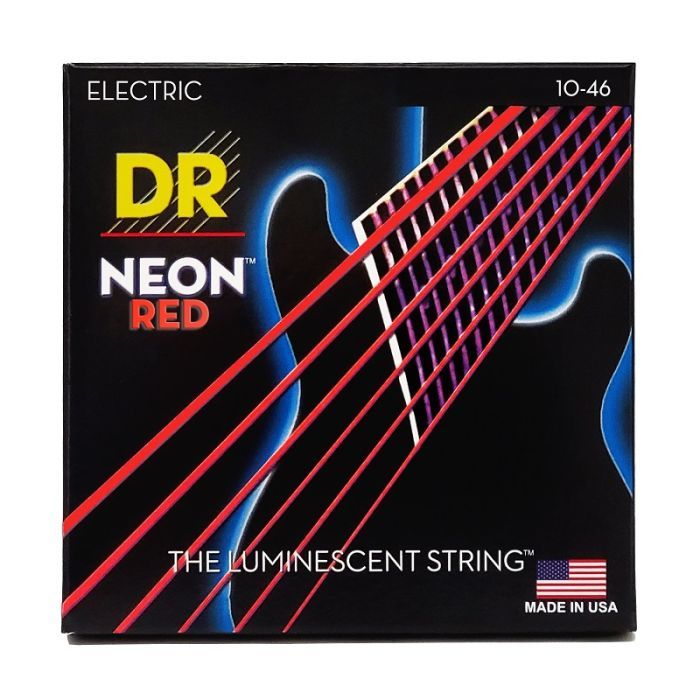 Струны для гитары DR Strings NEON Red Electric - Medium (10-46) (NRE-10)