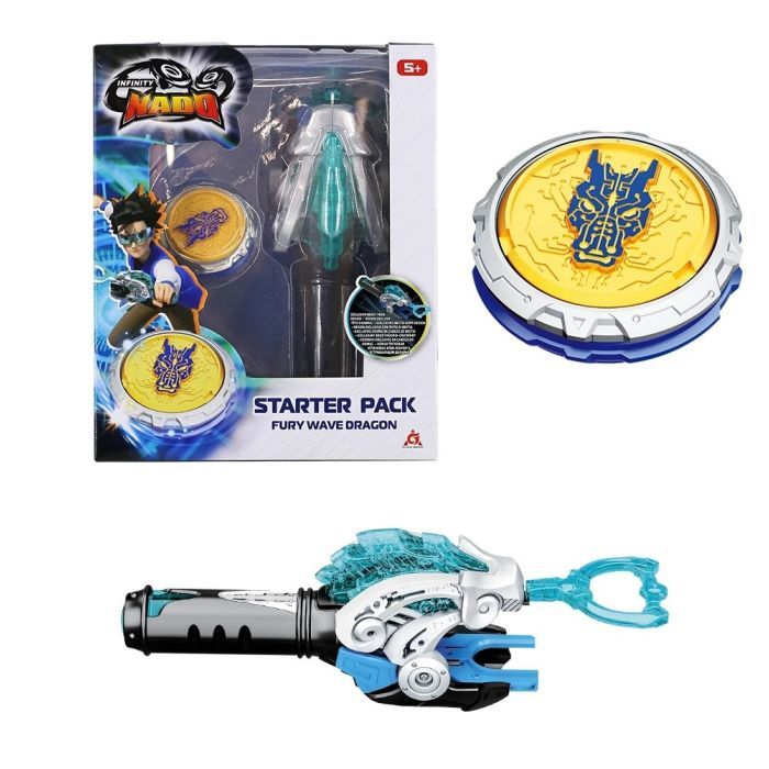 Дзига Infinity Nado VI серія Starter Pack Fury Wave Dragon Лютий Дракон (EU654111) зображення 2