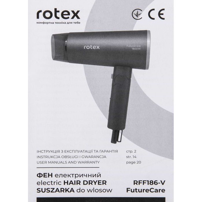Фен Rotex RFF186-V FutureCare зображення 12