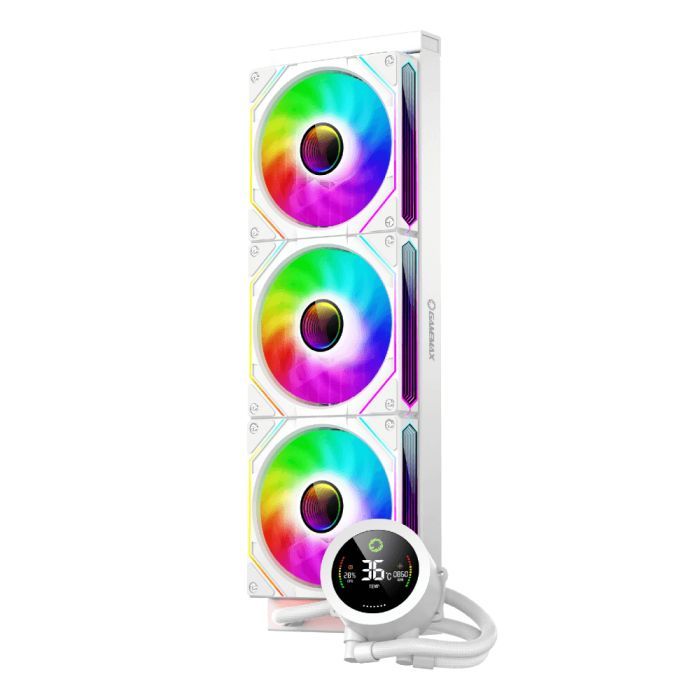 Система жидкостного охлаждения Gamemax IceBurg 360 Digital WH изображение 3