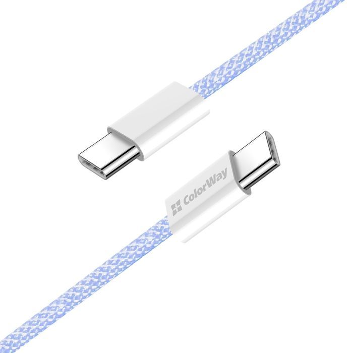 Дата кабель USB-C to USB-C 1.0m 60W 3.0А black ColorWay (CW-CBPDCC061-BK) зображення 4