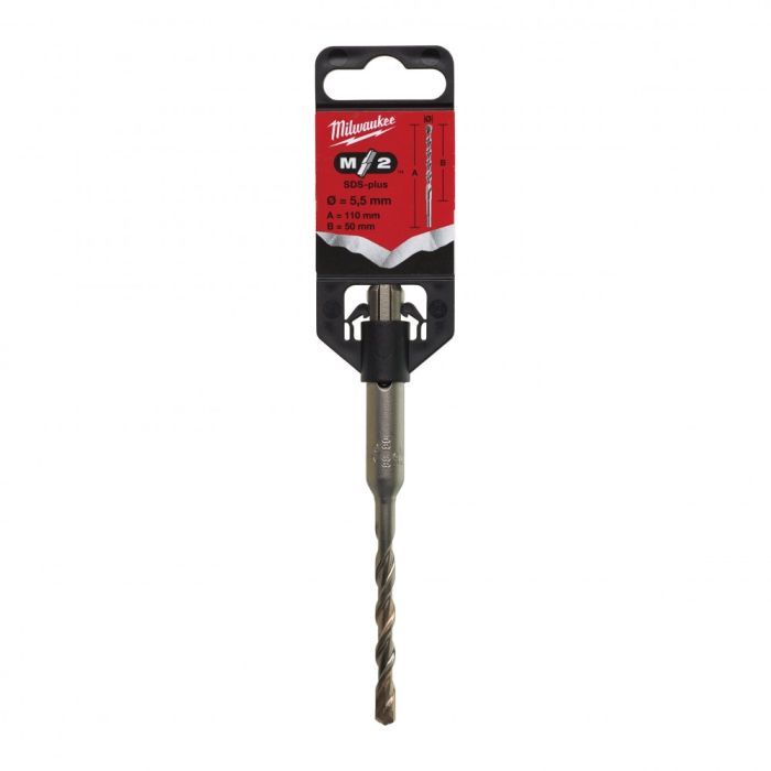 Бур Milwaukee SDS-PLUS M2, 10,0х110х50мм (4932340410) зображення 2