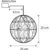 Прикраса декоративна Luca Lighting Куля Срібна D25 см 30 led (8718861660951) зображення 2