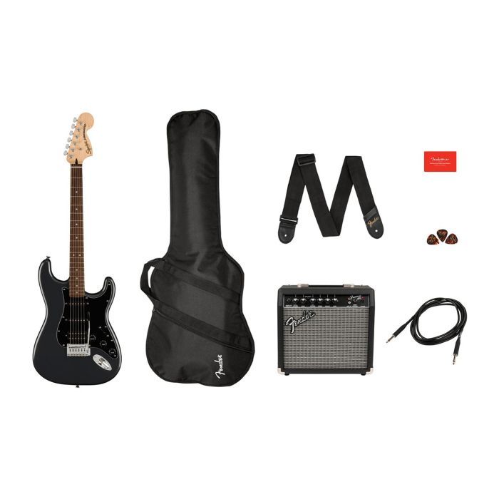 Електрогітара Squier by Fender Affinity Series Strat Pack HSS Charcoal Frost Metallic (231526) зображення 2