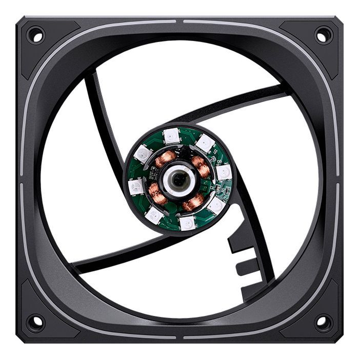 Кулер для корпуса JONSBO FR-505BR Reverse ARGB Black изображение 11