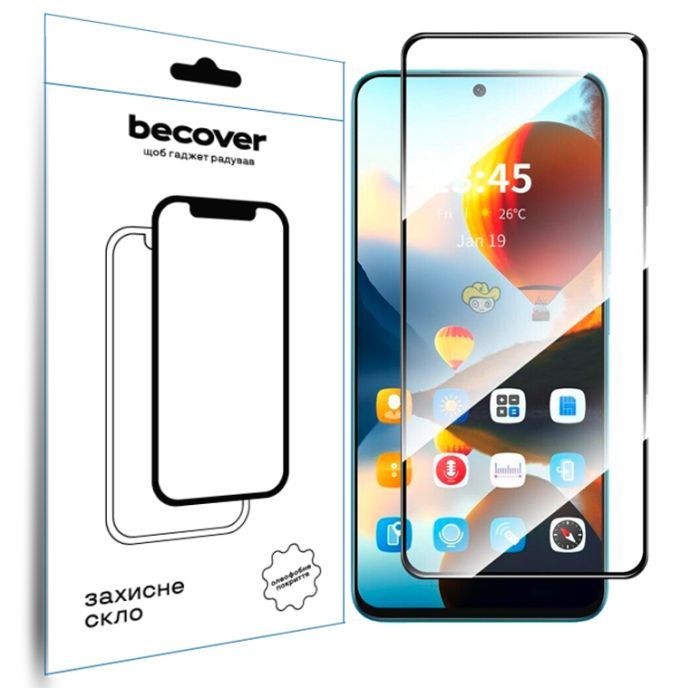 Стекло защитное BeCover Infinix Hot 50 Pro (X6881) Black (712488)