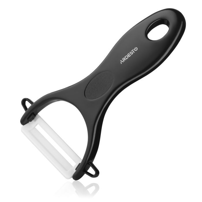 Овочечистка Ardesto Fresh, кераміка, пластик, чорний (AR8340B) зображення 3