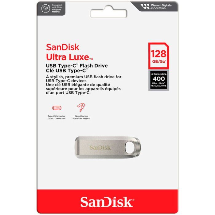 USB флеш накопитель SanDisk 64GB Ultra Luxe Type-C USB 3.2 (SDCZ75-064G-G46) изображение 5
