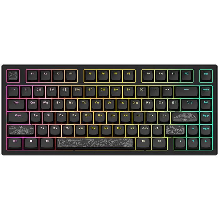 Клавіатура Dark Project ALU81 Terra Nostra PBT RGB Mech G3MS Moonstone White (DPKB_NOSTRA_81_ANSI_WHITE_UA) зображення 2