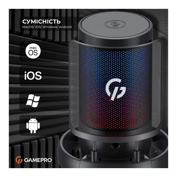 Мікрофон GamePro UGM105W White (UGM105W) зображення 6