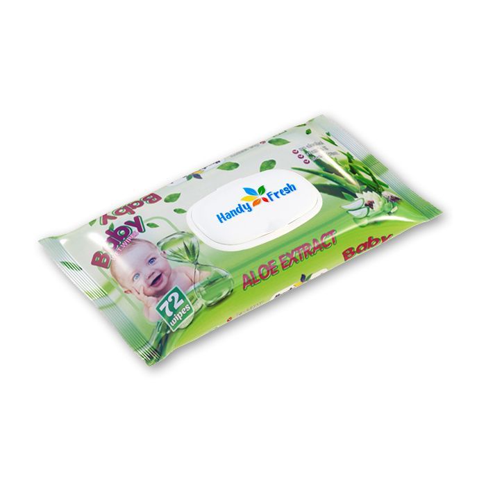 Дитячі вологі серветки Handy Fresh алое без клапана, 72 шт (4820237500120)