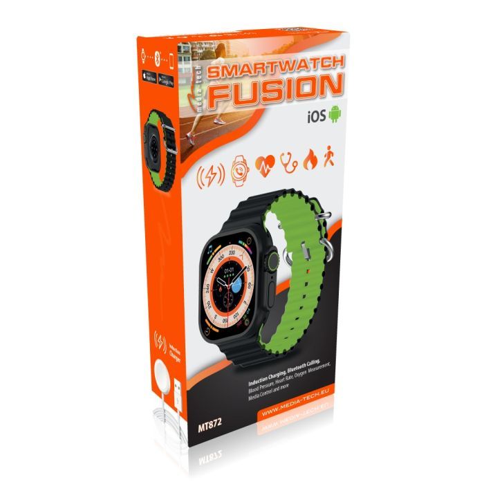 Смарт-годинник Media-Tech Smartwath FUSION Black-Green (MT872) зображення 12