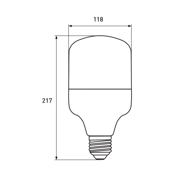 Лампочка Eurolamp Светодиодная лампа Eurolamp 50W 4860Lm E40 6500K new (LED-HP-50406(new)) зображення 3