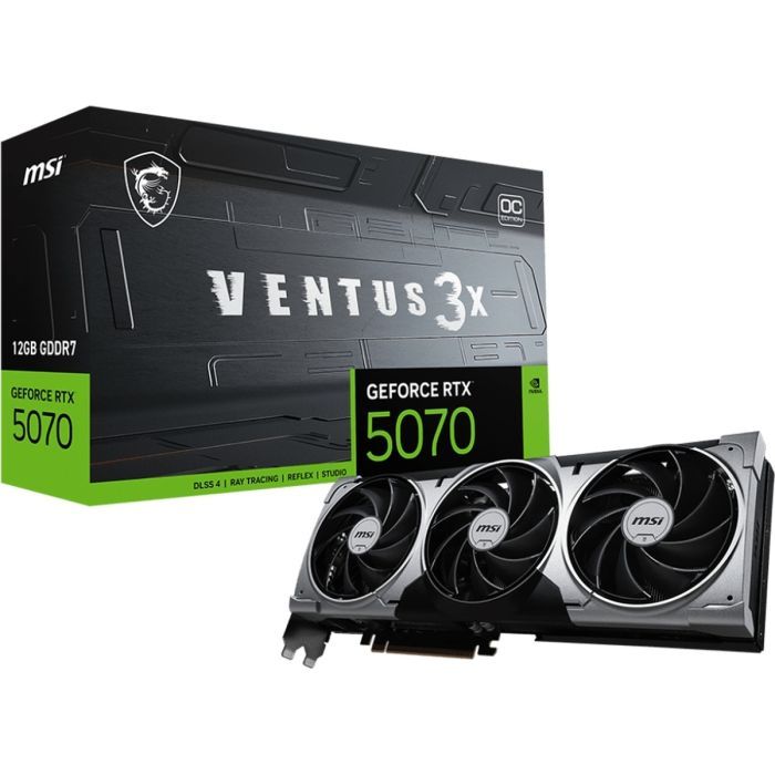 Видеокарта MSI GeForce RTX5070 12Gb VENTUS 3X OC (RTX 5070 12G VENTUS 3X OC) изображение 6