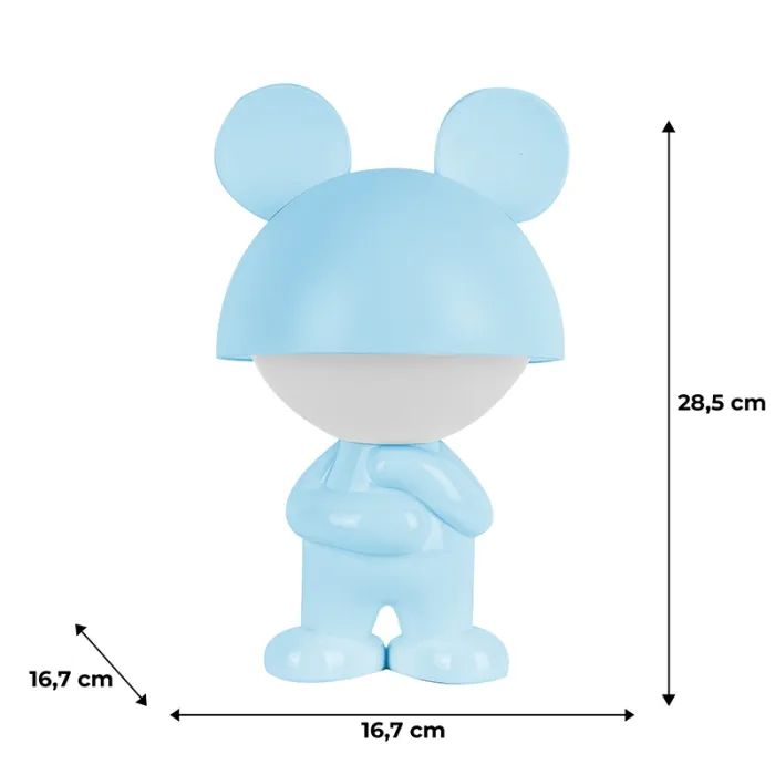 Нічник Kite Світильник LED з акумулятором Dreamy Mouse, блакитний (K25-315-2-3) зображення 6