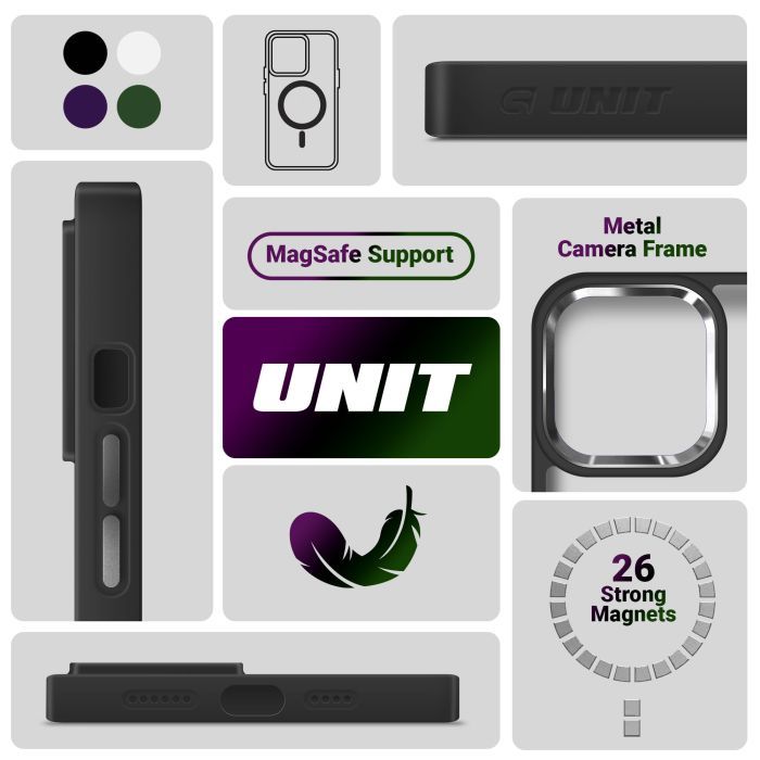 Чохол до мобільного телефона Armorstandart Unit MagSafe Samsung S25 Black (ARM82260) зображення 5