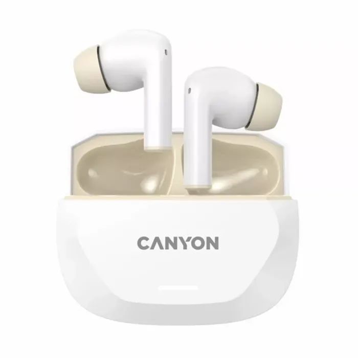 Наушники Canyon Hexagon 7 TWS ANC+ENC Wireless Charge Black/Yellow (CNS-TWS7BY)