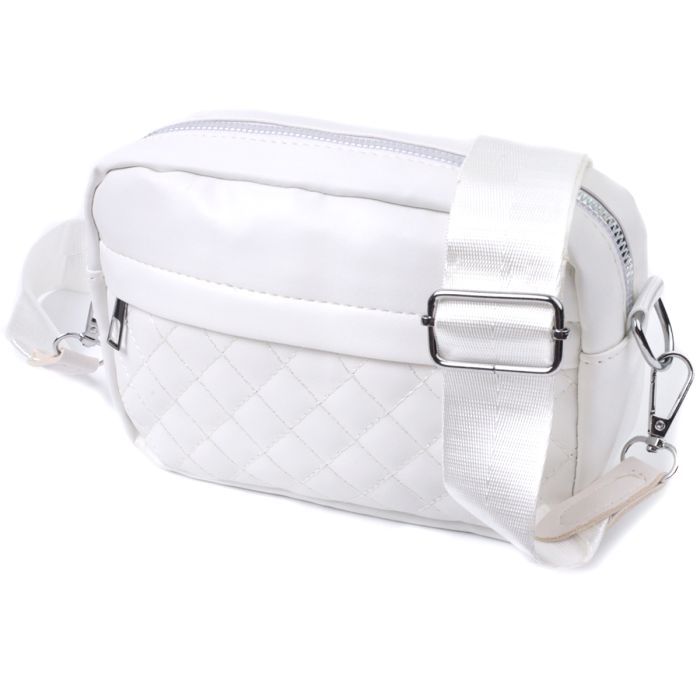 Сумка Vintage С монетницей из экокожи Белая (22798)