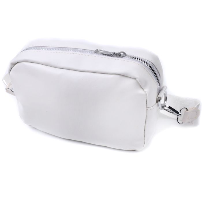 Сумка Vintage С монетницей из экокожи Белая (22798) изображение 2