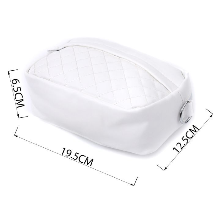 Сумка Vintage С монетницей из экокожи Белая (22798) изображение 3