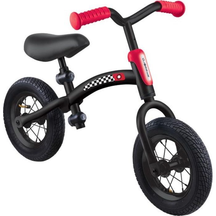 Беговел Globber Go Bike Air (самокат) , чорно-червоний (615-120)