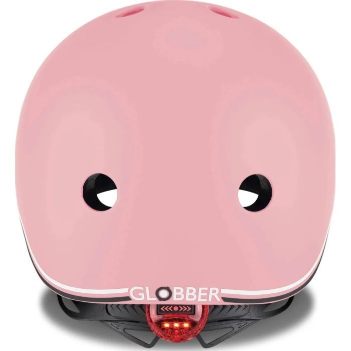 Шлем Globber Go up lights 45-51см пастельний рожевий, з ліхтариком (506-210) изображение 4