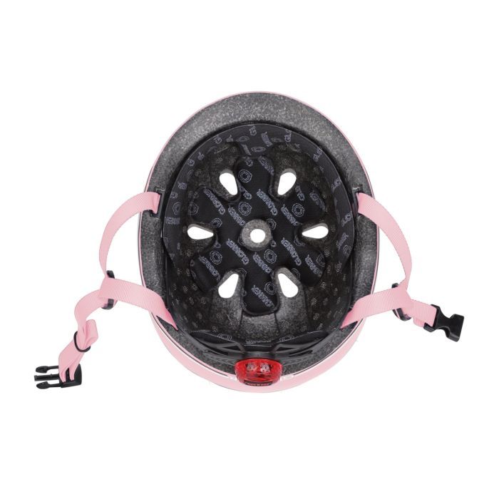 Шлем Globber Go up lights 45-51см пастельний рожевий, з ліхтариком (506-210) изображение 5
