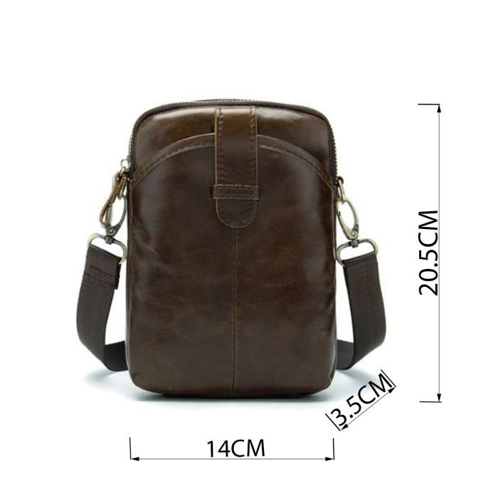 Сумка Vintage Коричневая (14728) изображение 4