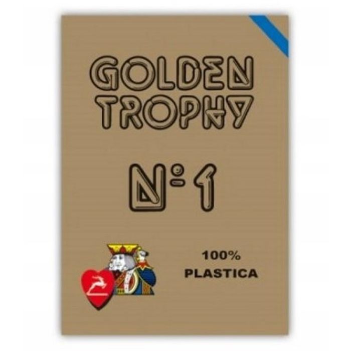 Карты игральные Modiano Golden Trophy 100 Plastic (blue) (00450)