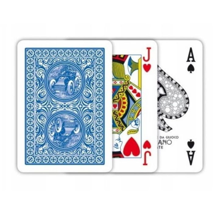 Карты игральные Modiano Golden Trophy 100 Plastic (blue) (00450) изображение 2
