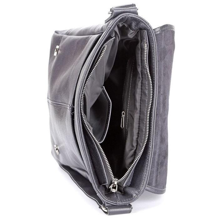 Сумка Shvigel Кожаная Черная (00919) изображение 7