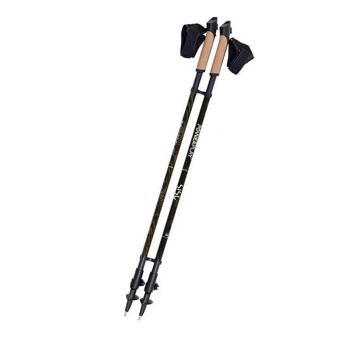 Палки для скандинавской ходьбы PowerPlay 9105 Sisu Black/Gold 80-135 см (PP_9105_SISU)