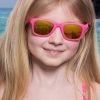 Детские солнцезащитные очки Koolsun Wave, 3-10 років, неоново-рожеві (KS-WANP003) изображение 6