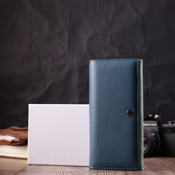 Гаманець ST Leather З натуральної шкіри Різнобарвний (22525) зображення 11