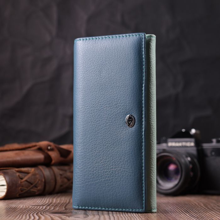 Гаманець ST Leather З натуральної шкіри Різнобарвний (22525) зображення 9