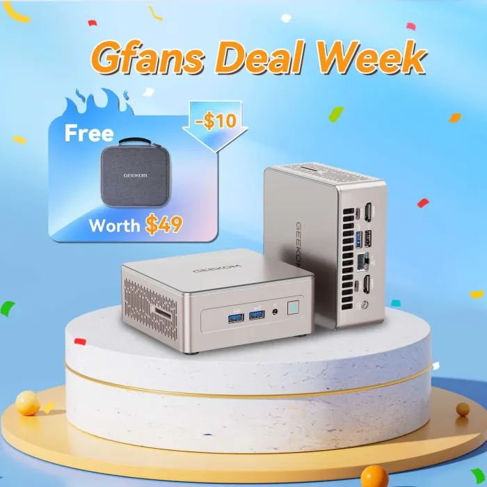 Комп'ютер GEEKOM Mimi PC A5 / Ryzen7 5825U, 16, 512, W11Pro (GMA5R75825U-16512-EU) зображення 9