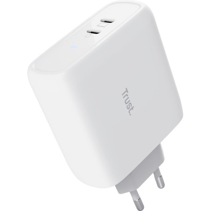 Зарядное устройство Trust Maxo 65W 2xUSB-C PD black (25380_TRUST) изображение 2