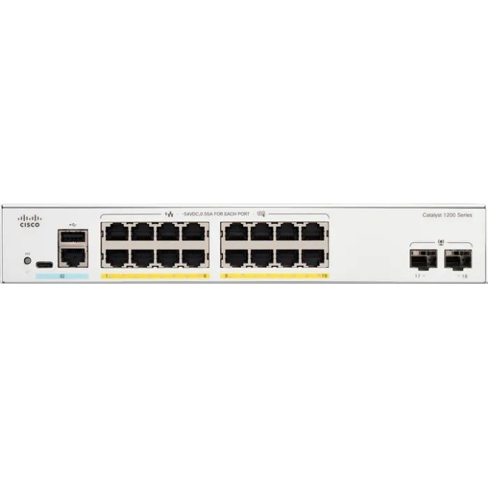 Коммутатор сетевой Cisco C1200-16P-2G изображение 2