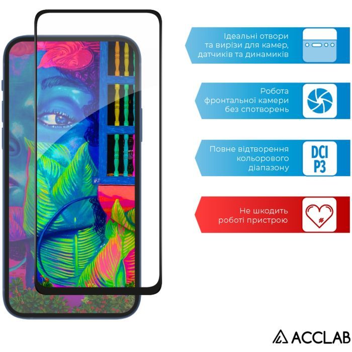 Скло захисне ACCLAB Full Glue Xiaomi Poco M4 Pro 5G Black (1283126518959) зображення 5