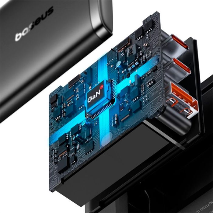 Зарядное устройство Baseus Cube Pro Fast Charger 2C+U 65W black (P10152301113-00) изображение 8