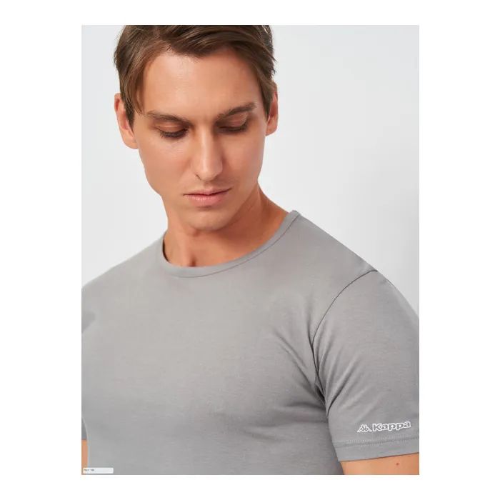 Футболка Kappa T-shirt Mezza Manica Girocollo K1305 GrigioUnito сірий XXL (8002390400745) зображення 4