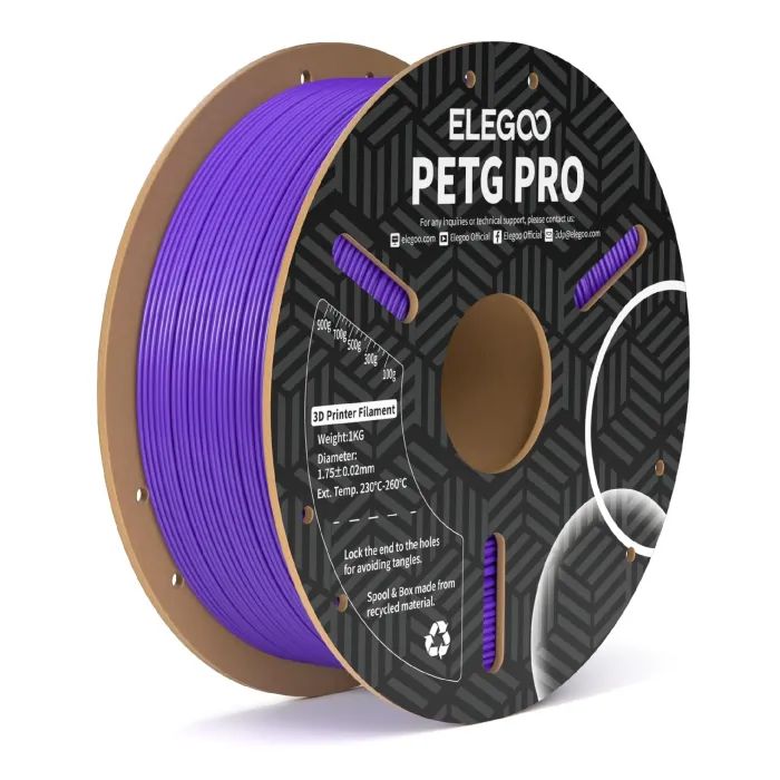 Пластик для 3D-принтера ELEGOO PETG PRO 1кг, 1.75мм, purple (50.203.0206)