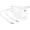 Зарядний пристрій BOROFONE BN28 Fuente USB-C PD30W + cable USB-C to Lightning White (6941991120305) зображення 3