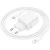 Зарядний пристрій BOROFONE BN28 Fuente USB-C PD30W + cable USB-C to Lightning White (6941991120305) зображення 5