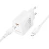 Зарядний пристрій BOROFONE BN28 Fuente USB-C PD30W + cable USB-C to Lightning White (6941991120305) зображення 6