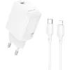 Зарядний пристрій BOROFONE BN28 Fuente USB-C PD30W + cable USB-C to Lightning White (6941991120305)