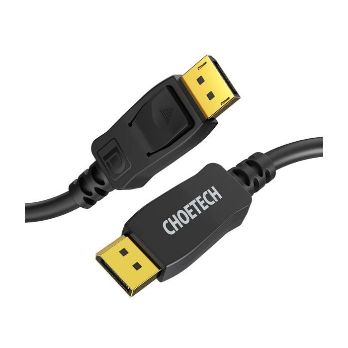Кабель мультимедійний DisplayPort to DisplayPort 2.0m v1.4 8K60Hz Choetech (XDD01-V1-BK) зображення 2