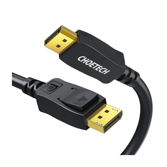 Кабель мультимедійний DisplayPort to DisplayPort 2.0m v1.4 8K60Hz Choetech (XDD01-V1-BK) зображення 3