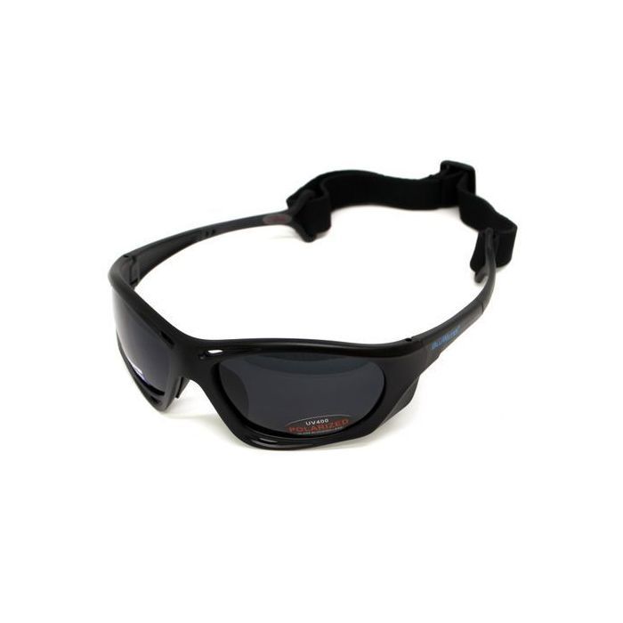 Солнцезащитные очки BluWater Hydro Polarized (dark gray) Anti-Fog Черные линзы в черной оправе (BW-HYD-SD12) изображение 4